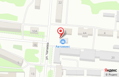Магазин автотоваров Автомикс на улице Гагарина на карте