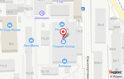 Холод на Южнопортовой улице на карте