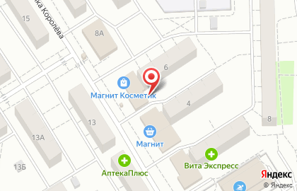 Магазин по продаже фруктов и овощей на улице Академика Королёва на карте