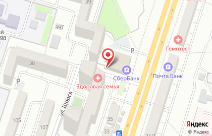 Левобережный район Киоск по продаже фруктов и овощей в Левобережном районе на карте