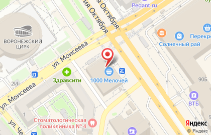 Магазин Орхидея в Воронеже на карте