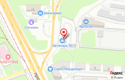 Автосалон Автопарк в Ярославле на карте