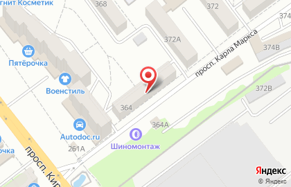 Медицинский центр Позитив на улице Карла Маркса на карте