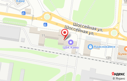 Банкомат Банк Финансовая Корпорация Открытие на Шоссейной улице в Краснокамске на карте