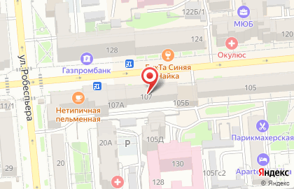 Тату-студия Triada в Железнодорожном районе на карте