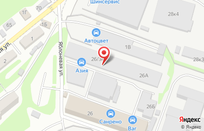 Автосервис Автоцвет в Нижегородском районе на карте