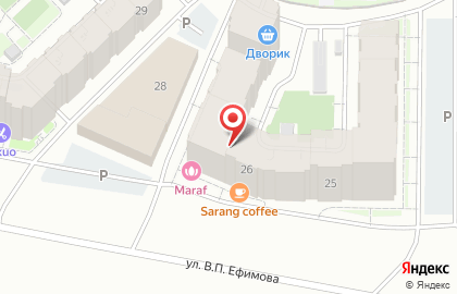 Продуктовый магазин в Якутске на карте