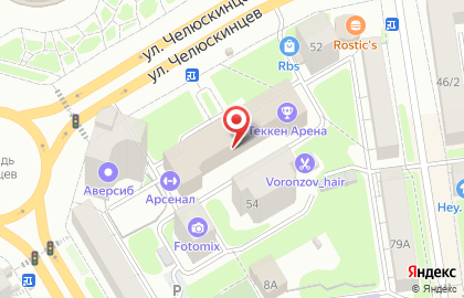 Клуб смешанных единоборств в Железнодорожном районе на карте