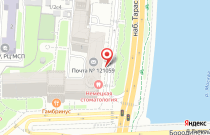 Салон плитки и сантехники Kerama Marazzi на набережной Тараса Шевченко на карте