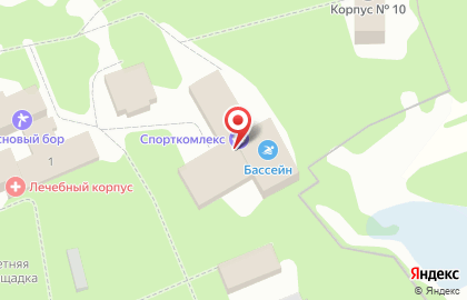Спортивный комплекс Санаторий Сосновый Бор на карте