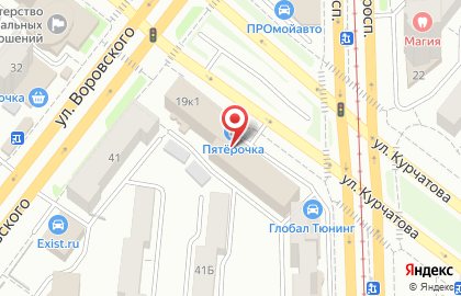 Торговая фирма Арт Лайф на улице Курчатова на карте
