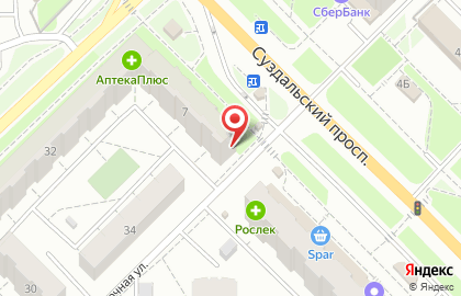 Магазин разливного пива Солод и Хмель во Владимире на карте