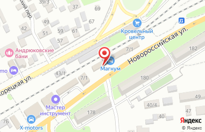 Автомойка самообслуживания на Новороссийской улице на карте