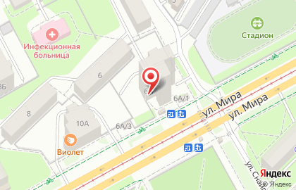 Западно-Уральский банк на улице Мира, 6а на карте