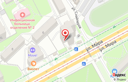 Банкомат Западно-Уральский банк на улице Мира, 6а на карте