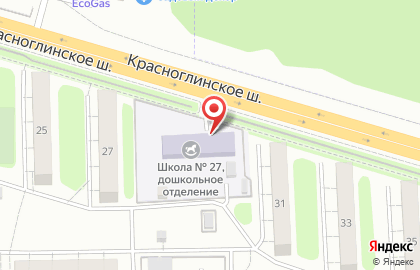 Средняя общеобразовательная школа №27 с углубленным изучением отдельных предметов, с дошкольным отделением на карте