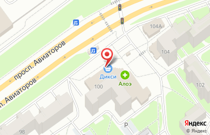 Банкомат СберБанк на проспекте Авиаторов, 100 на карте