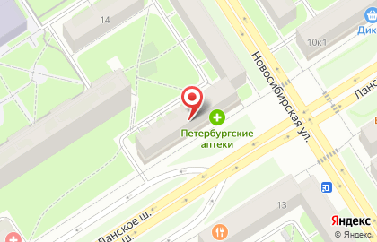 Магазин РосАл в Приморском районе на карте