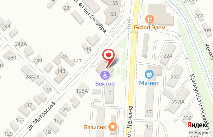 Автошкола Vector на улице Ленина, 4 на карте