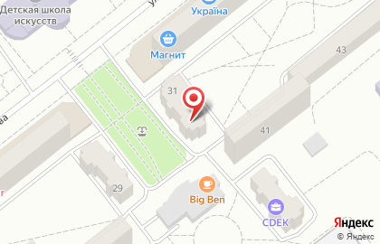 Центр развития интеллекта Seven Kids на улице Комарова на карте