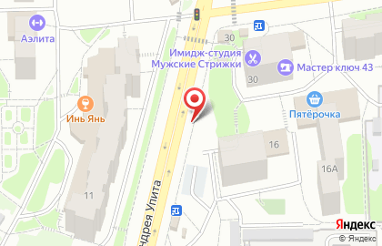 Продуктовый павильон на улице Кольцова на карте