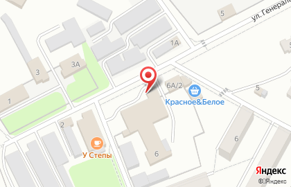 Магазин разливных напитков на улице Генерала Васильева на карте