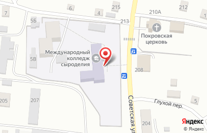 Филиал в с. Алтайское Международный колледж сыроделия и профессиональных технологий на Советской улице на карте