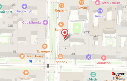 Агентство недвижимости Магазин квартир на проспекте Чернышевского на карте