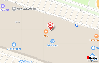 Ресторан быстрого питания KFC на Московском шоссе на карте