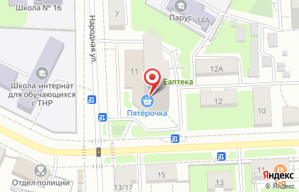 Ногтевая студия CHERNIKA Nails на Народной улице на карте