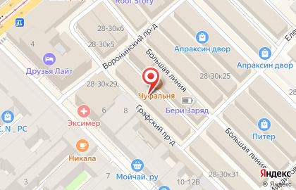 Магазин одежды на Сенной площади на карте