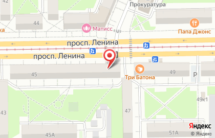 Офис продаж МТС на проспекте Ленина, 45 на карте