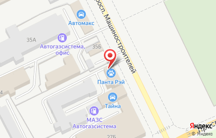 Автошкола Фаворит на проспекте Машиностроителей на карте