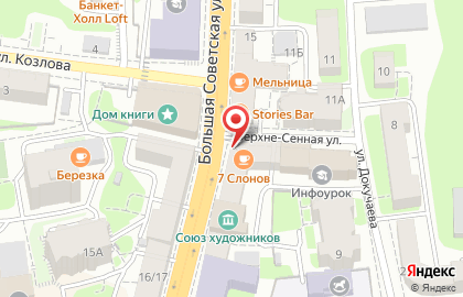 Супермаркет Микей на Большой Советской улице на карте