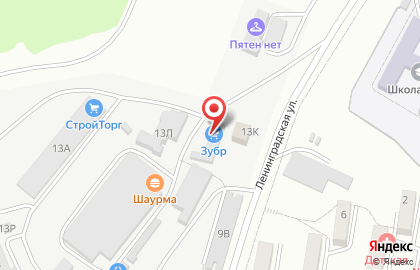 Магазин строительных материалов Зубр на карте