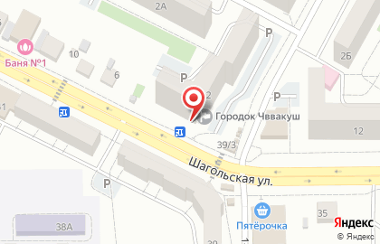 Фирменный мясной магазин Равис в Курчатовском районе на карте