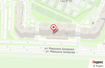 Магазин РосАл на улице Маршала Захарова на карте
