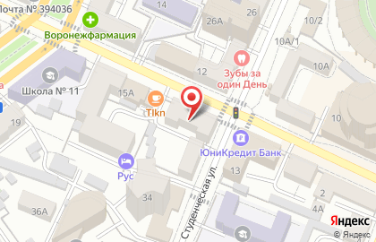 Финансово-правовой центр Решение на улице Комиссаржевской на карте