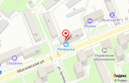Аптека Вираж на Московской улице на карте