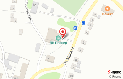 Культурно-досуговый центр Пионер на улице Марата на карте