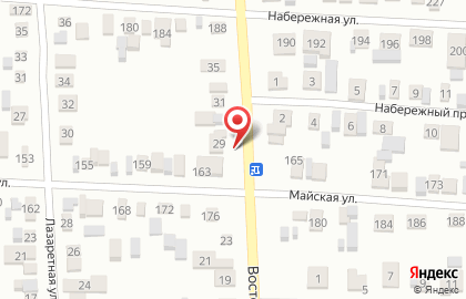 Продовольственный магазин на ​Майской, 163 на карте