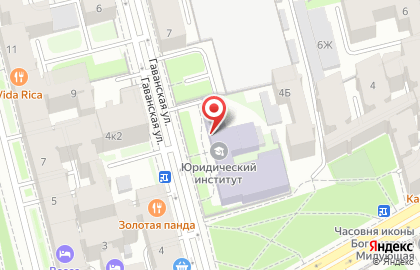 Институт правоведения и предпринимательства в Василеостровском районе на карте