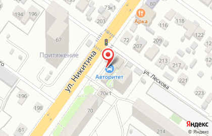 Магазин автозапчастей Авторитет в Октябрьском районе на карте