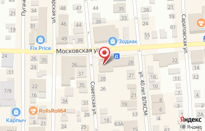 Офис продаж Билайн на Московской улице на карте