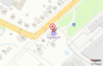 Специализированный магазин Газовик М в Первомайском районе на карте