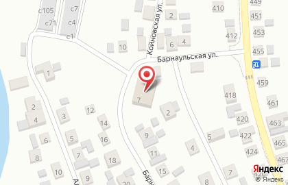 Продуктовый магазин Барнаульская на Барнаульской улице на карте