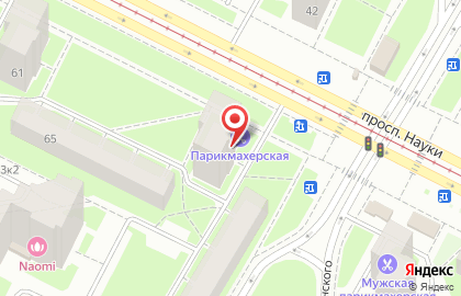 Парикмахерская в Санкт-Петербурге на карте