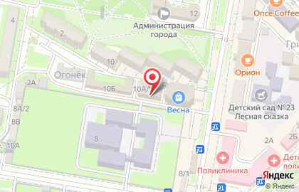 Кабинет кадастрового инженера на улице Орджоникидзе на карте