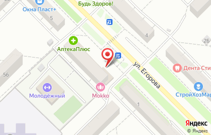 Ателье Стиль на улице Егорова на карте