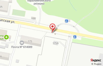 Автоматизированный киоск по продаже артезианской воды Каскад в Свердловском районе на карте